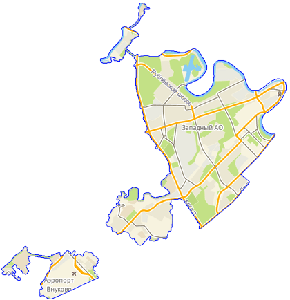 Карта ЗАО