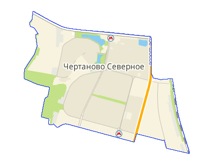 Карта Чертаново Северное