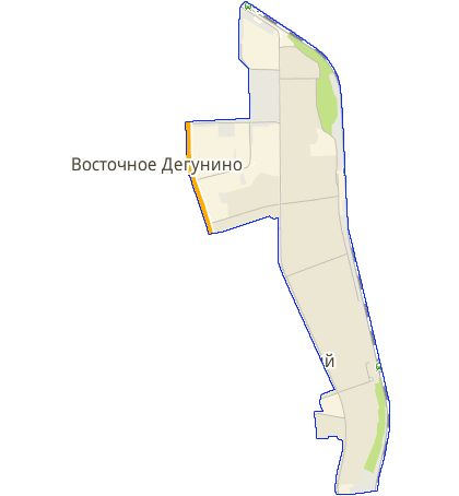 Карта Восточное Дегунино