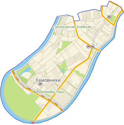 Карта Хамовники