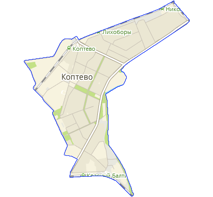 Карта Коптево