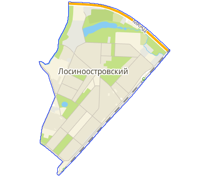 Карта Лосиноостровский