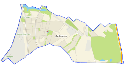Карта Люблино