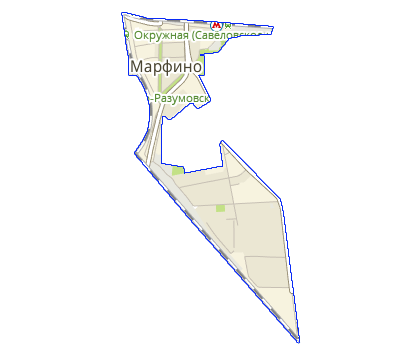 Карта Марфино