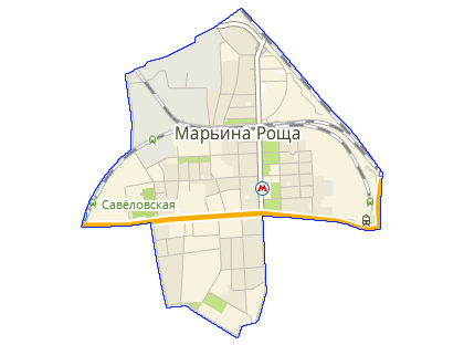 Карта Марьина роща