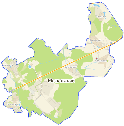 Карта Московский