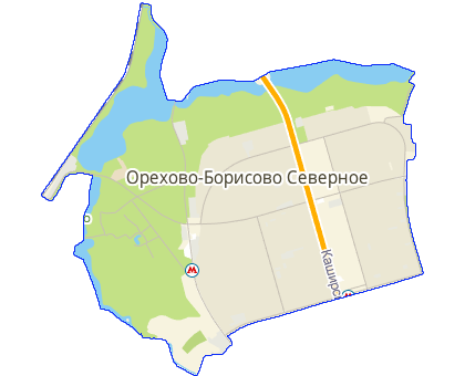Карта Орехово-Борисово Северное