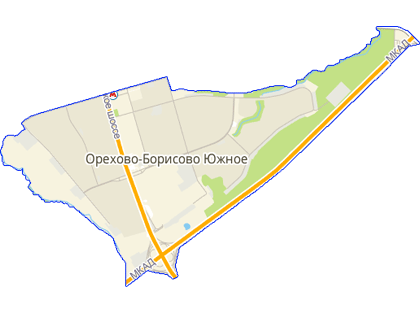 Карта Орехово-Борисово Южное
