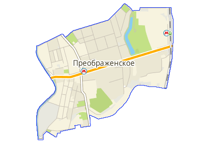 Карта Преображенское