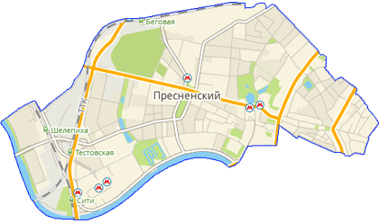 Карта Пресненский