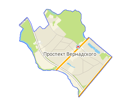Карта Проспект Вернадского