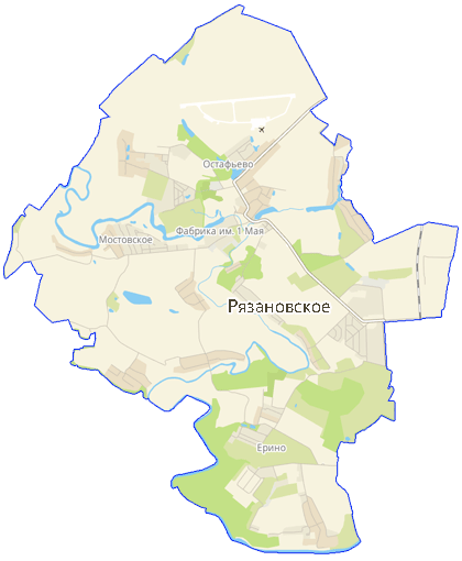 Карта Рязановское