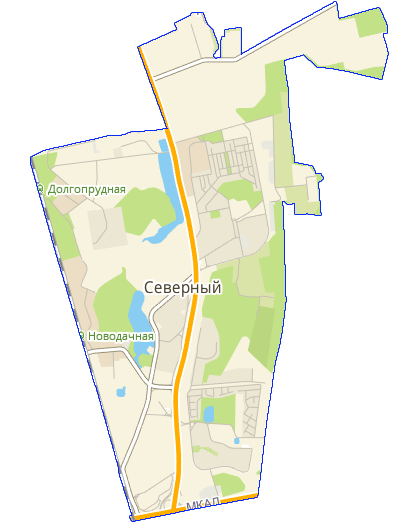 Карта Северный