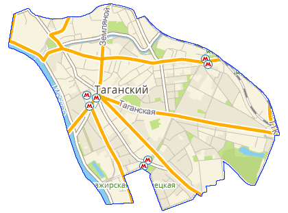 Карта Таганский