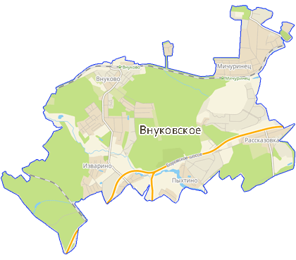 Карта Внуковское