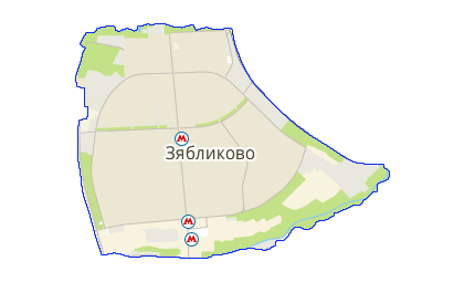 Карта Зябликово